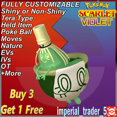 Pokémon Scarlet and Violet   Shiny Artisan Sinistcha   W/ Best 6IV Customizable