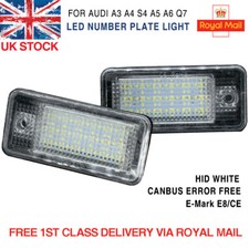 2X 18 LED License Number Plate Light For Audi A3 8P S3 A4 B6 B7 A6 S6 A8 Q7 UK