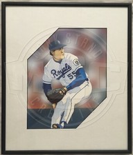 ORIGINAL KEVIN APPIER KANSAS CITY ROYALS ARTWORK / PAINTING