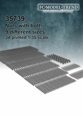 FC Model Trend 1/35 Nuts with Bolt (9 different sizes)
