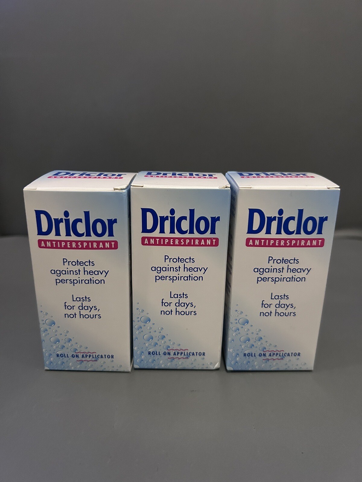 3 x 20ml Driclor Antiperspirant Rollon Applicator eBay