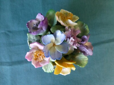 Vintage Coalport Small Basket of Flowers | eBay