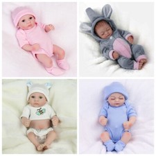 Full Soft Vinyl Silicone Reborn Baby Dolls Realistic Newborn Girl/Boy Gifts XMAS