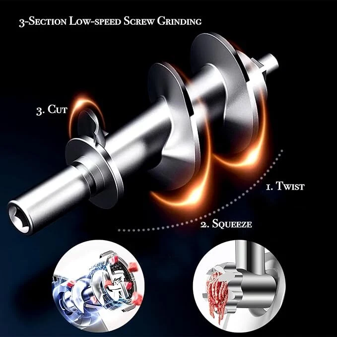 Máquina Para Moler Y Cortar Carne Molino Cortador Eléctrico De Acer Inoxidable - Image 4 of 4