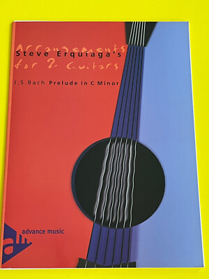 Prelude In C Minor, J.S. Bach, arr. Steve Erquiaga, Guitar Duet
