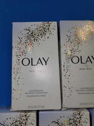 5 Pack Olay Body Milk Lightweight 48 Hour Hydration Fragrance Free 6 oz Lotion - Picture 2 of 3