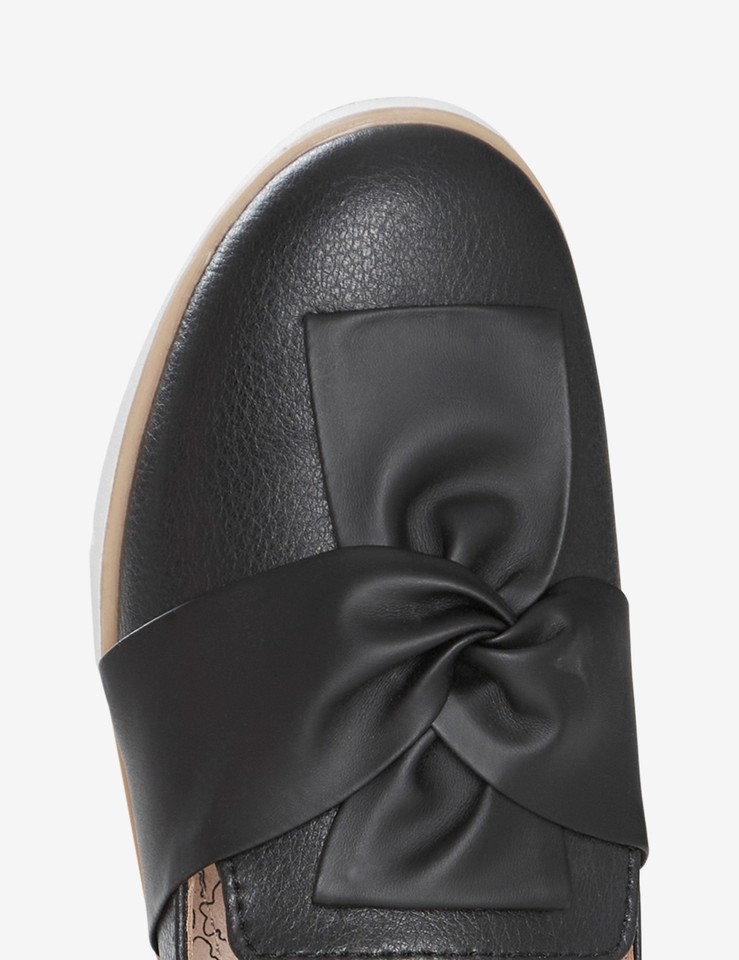  Womens Winter Casual Shoes Loafers Black Slip On Work Footwear