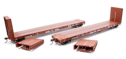 Walthers "HO" SPUR 932-240051 PAAR KANADISCHE NATIONAL SCHOTT FLACHWAGEN | Zustand: Used