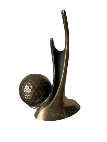 Bob Bennett Signed Numbered and dated Golf Sculpture Holder - Picture 1 of 12