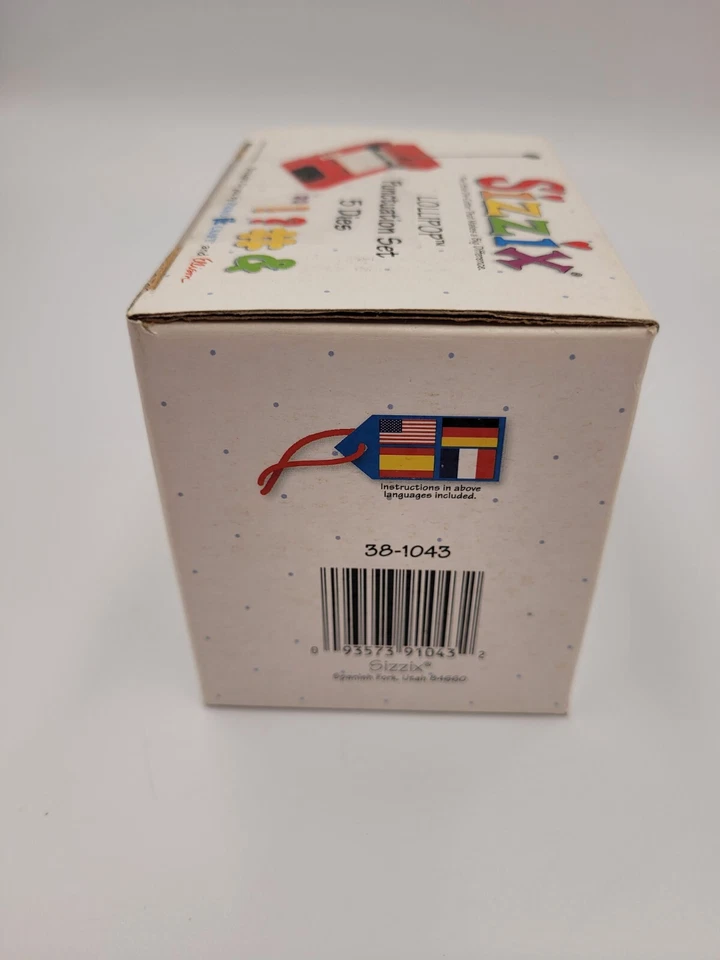 Sizzix棒棒糖标点套装5个模具剪贴簿教师学校墨盒 — 第 4/4 张图片