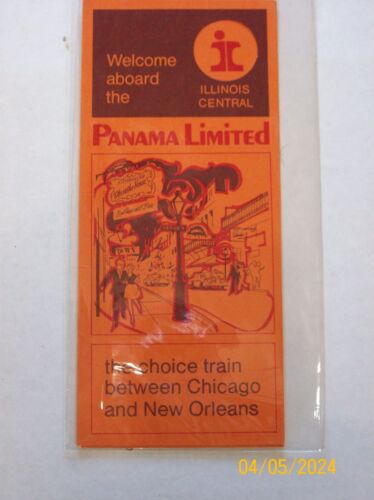 Illinois Central Railroad  Welcome Aboard the "Panama Limited" Brochure - Afbeelding 1 van 1