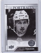 MINT! 2017-18 UPPER DECK PORTRAITS NO. P-71 TUCKER POOLMAN WINNIPEG JETS