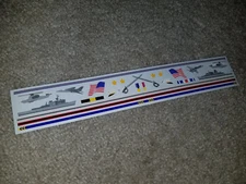 NOS Mrs Grossman's MARINES Stickers 12" x 2" One Module 1998 Plane Ship Copter