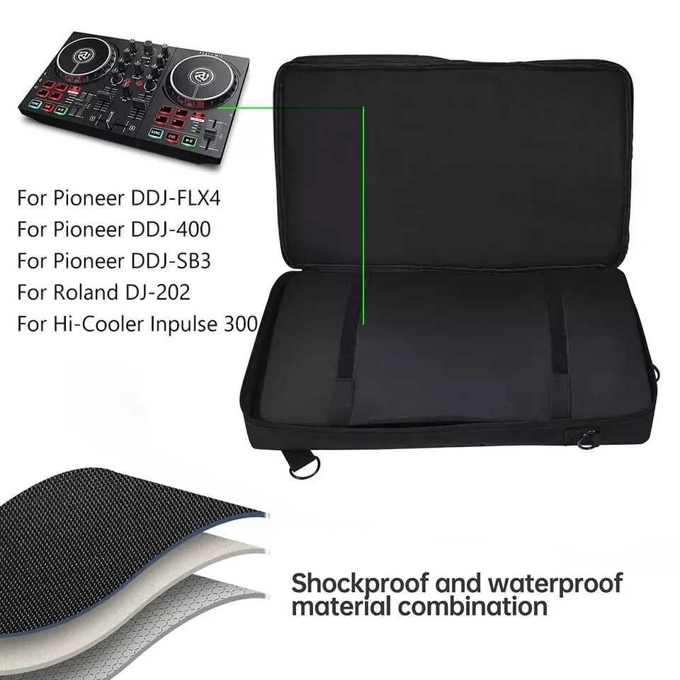 DJ Controller Tasche Für DDJ FLX4 & SB3 - Gepolsterte Tragetasche Mit Schultergurt