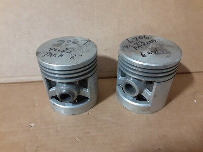 1940 1941 1942 Packard 6 Cyl Pistons NOS Pair L706  3 9/16'' Piston