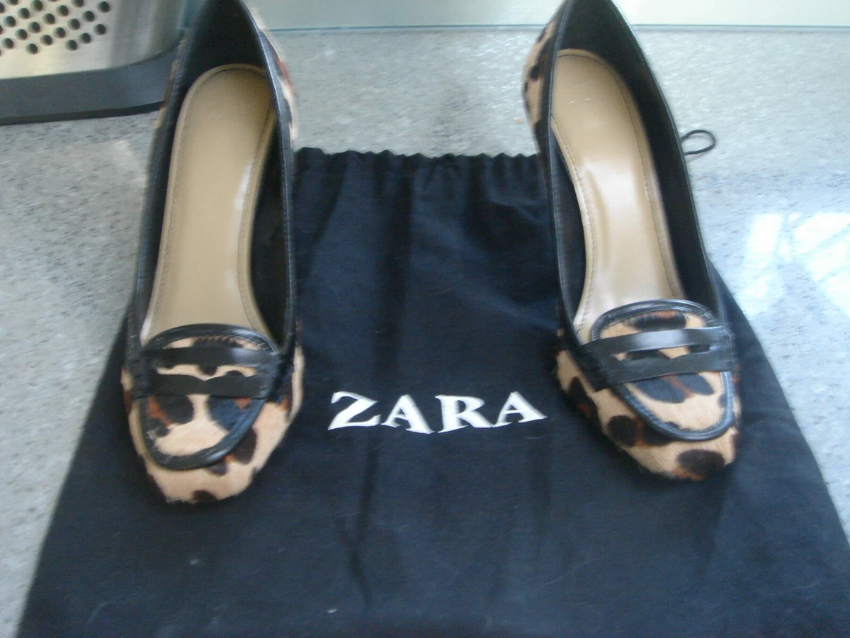 ZARA LEOPARD SKIN SHOES SIZE 38 BRAND NEW eBay
