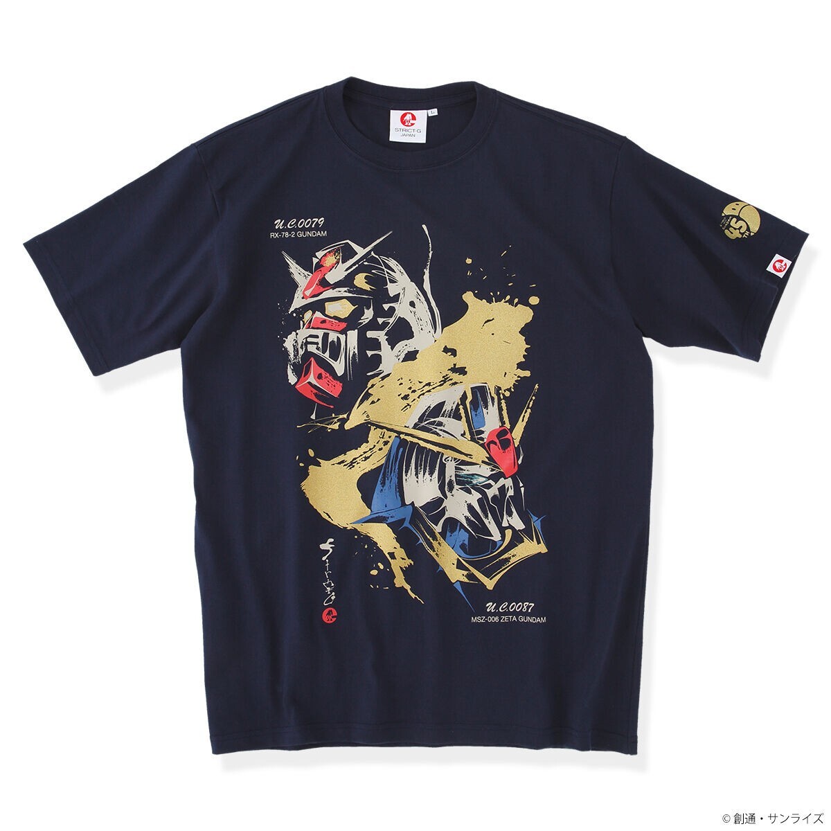 BANDAI GUNDAM Tシャツ Mサイズ Mobile Suit Gundam T-shirt STRICT-G JAPAN 45th Anniv. Gundam & Z