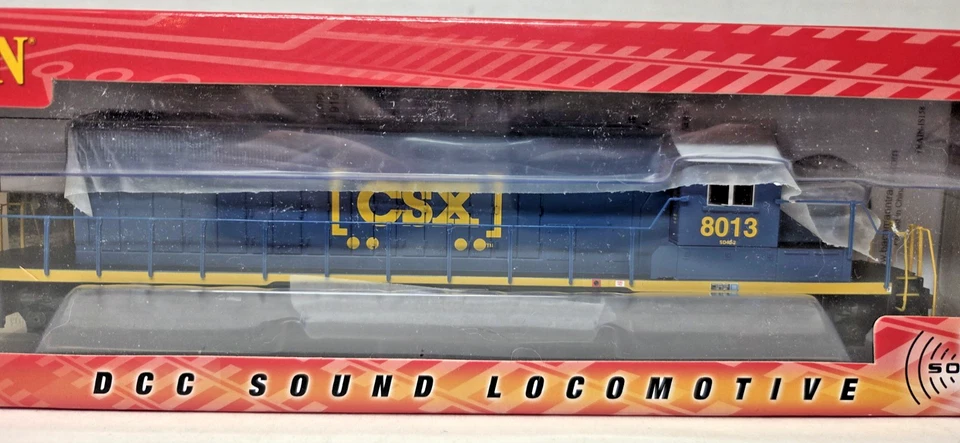 HO Scale Bachmann 67202 Sd40-2 Diesel Locomotive CSX #8013 DCC Sound Equipped - Image 2 of 4