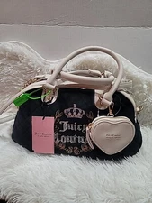 Juicy Couture Royal Couture Satchel Liquorice/Crystal Brand New With Tags 