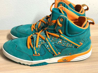 Adidas Mens 13 RH Instinct Miami Dolphins Art Q32909 Shoes GUC