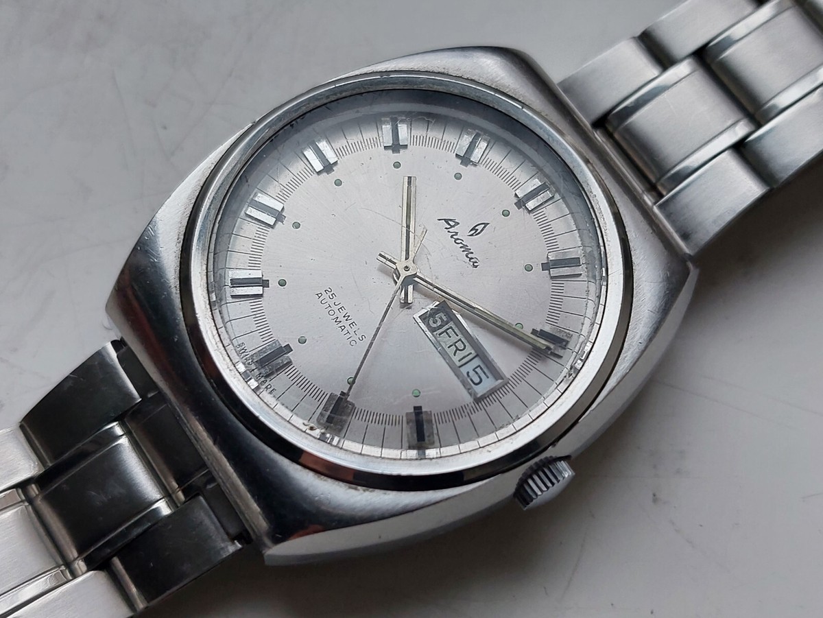Aroma automatic 70s vintage swiss watches | eBay