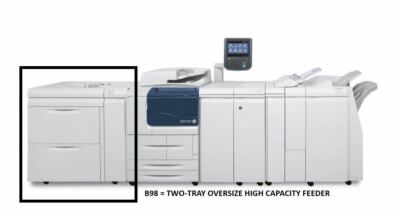 XEROX B98 TWO TRAY OVERSIZE HIGH CAP FEEDER J75 D95 D110 D125 D136 800 800i