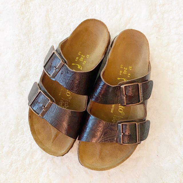 birkenstock embossed leather