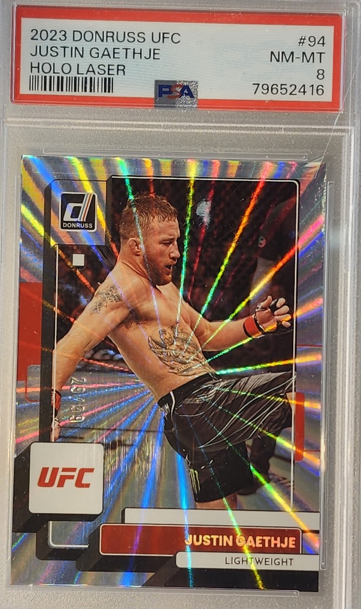 2023 Panini Donruss UFC #94 JUSTIN GAETHJE /99 Holo Laser