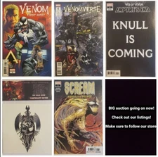 VENOM FIRST HOST #1 VENOMVERSE #1 WEB OF VENOM #1 SCREAM CURSE OF CARNAGE #1 LOT