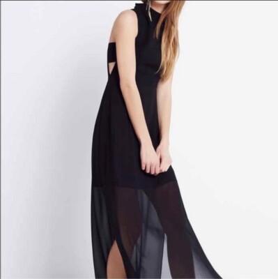 bcbgeneration BLACK MOCK NECK dress SIZE 4 | eBay