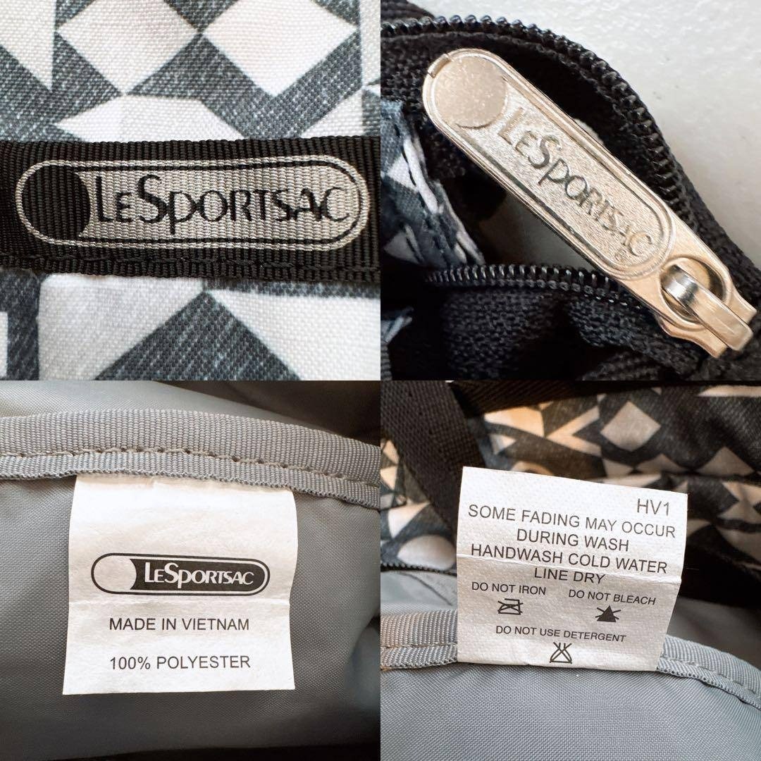 Good Condition LeSportsac Geometric Pattern Shoul… - image 4