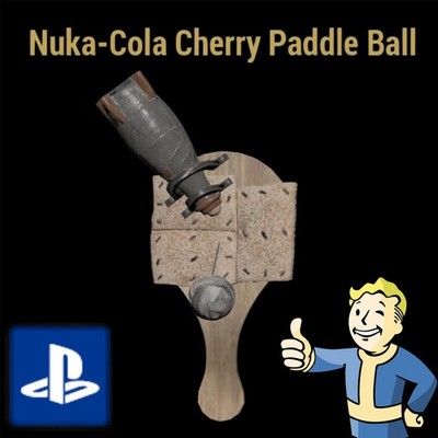  Nuka-Cola Cherry Paddle Ball - FALLOUT 76 RARE LEGACY DEV ROOM PS4/PS5