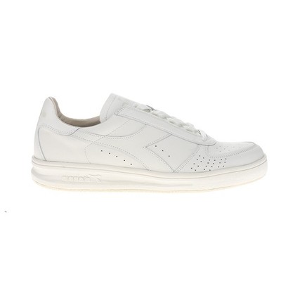 diadora B.Elite H Italia Sport Perforated Lace Up  Mens White Sneakers Casual Sh