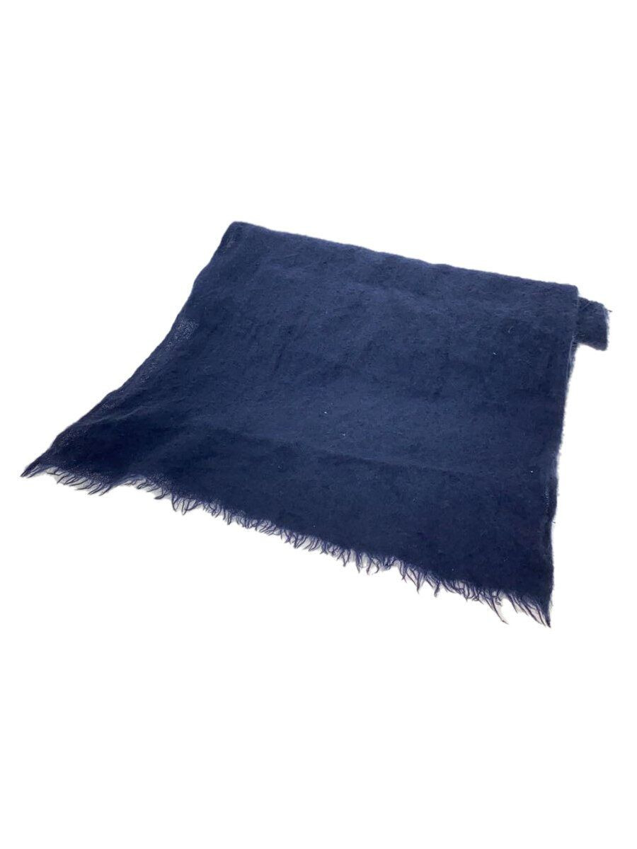 Navy Blue Plain Mens Cashmere Scarf from Gucci