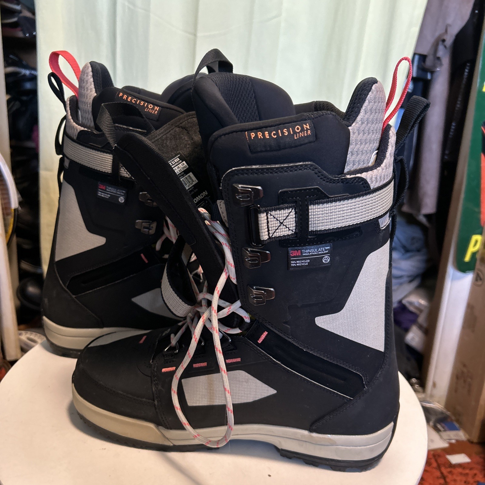 Stivali da uomo Salomon Echo Lace SJ Boa usati una volta taglia 9 5 neri