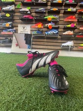 adidas Predator Accuracy.4 FxG Soccer Cleats US Size 6.5 - Black/Pink/White