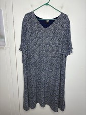 Talbots Dress Womens 22W Micro Florals Flutter Short Sleeves Colorful Spring