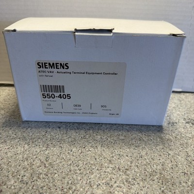 **NEW** Siemens 550-405 ATEC VAV Cooling Actuating Terminal Equipment Controller