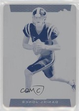 2019 Leaf Metal Draft Preview Printing Plate Cyan 1/1 Daniel Jones #BP-DJ1 uk2