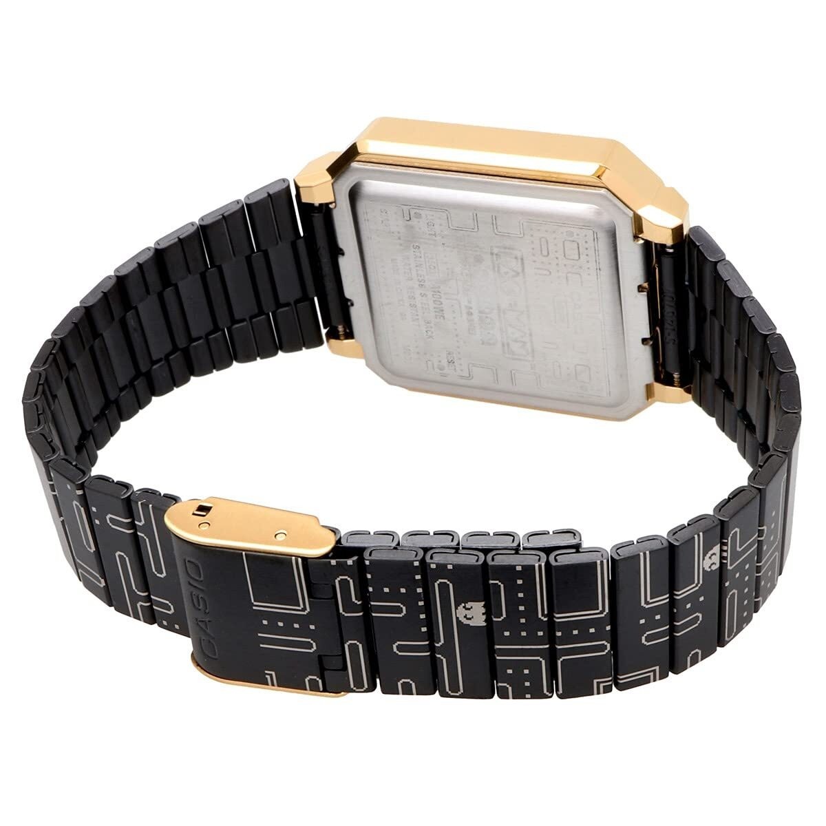 CASIO A100WEPC-1B Pac-Man Collaboration Digital Watch Black Retro 