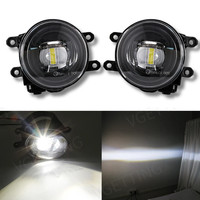 FüR Peugeot 108 Nebelscheinwerfer Lichter Set LED 14- Schwarz Ultra Hell Weiß