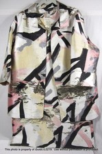 NEW NWT 2-PC WOMENS MING WANG FAUX-SILK JACKET DRESS SZ 0X, L Pink Black Grey