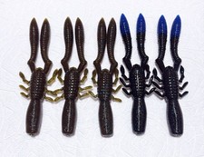 Megabass Bottle Shrimp 5" Lure 5pcs Unused No Package Fishing Soft Plastic