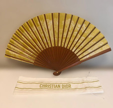 Christian Dior Designers Of Dreams Folding Fan Sensu Toile de Jouy w/ Case - New