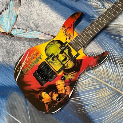 Promotion! kirk Hammett LTD KH-3 Karloff Mummy Electric Guitar Painted