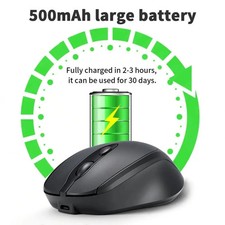 Wireless Bluetooth Mouse Rechargeable Silent Ergonomic USB Gamer Mouse For Compu