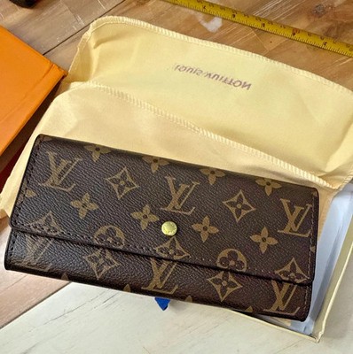 Louis Vuitton Portefeuille Sarah Monogram Long Wallet Brown Authentic USA