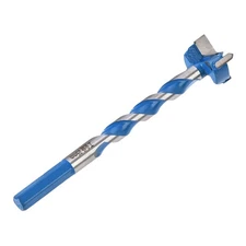 Forstner Wood Boring Drill Bit 25mm Dia. Hex Shank Cutting for Wood Tool Blue
