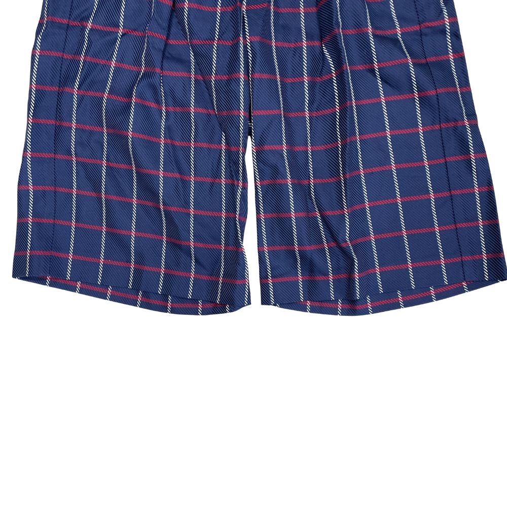 Fendi Kids Navy Check Logo Recycled Fiber Shorts Size 10A (140cm) New thumbnail 3