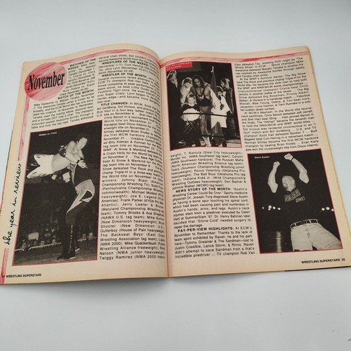 Wrestling Superstars Magazine April 2000 Sting WCW Wrestler - Picture 4 of 4